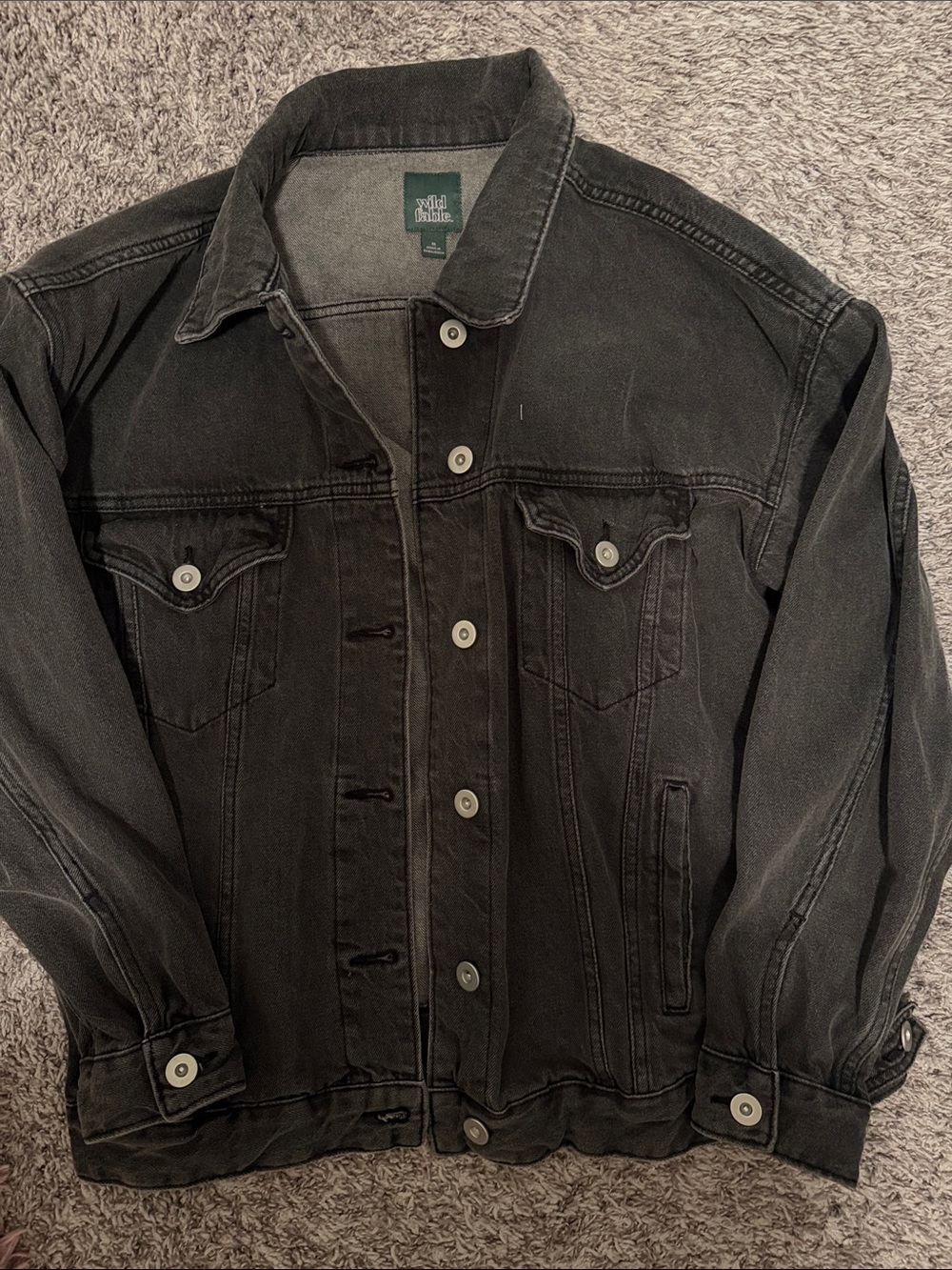 Wild Fable Black Washed Denim Jacket